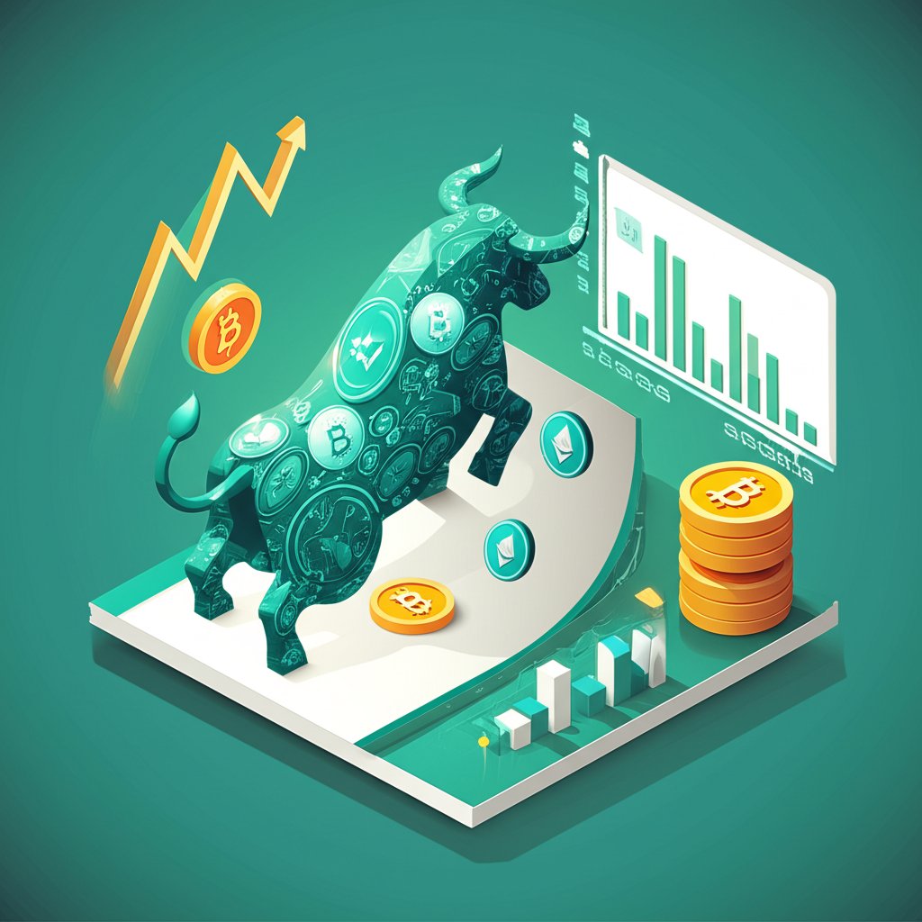 Top cryptocurrencies poised for massive growth during 2025 bull run.