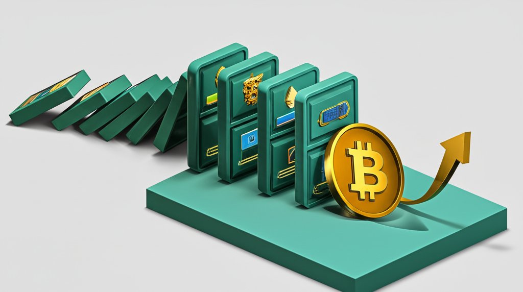 Trade war's domino effect on Bitcoin price volatility.