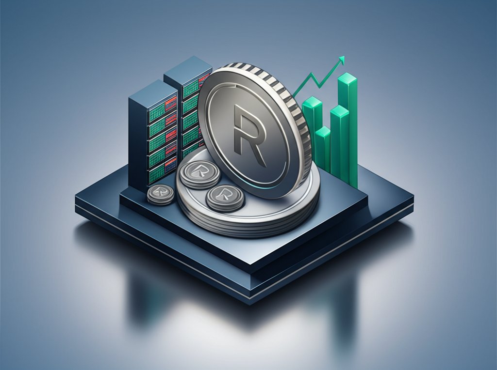 BlackRock coin with crypto symbol, representing digital asset finance.