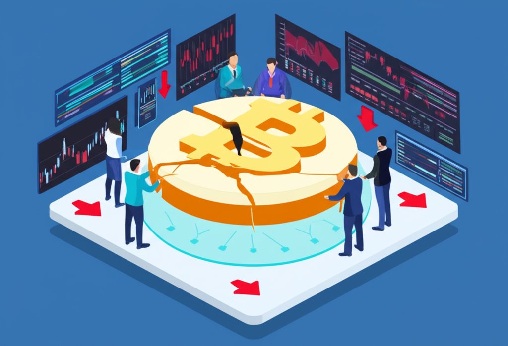 Decoding first signals of a BTC crash: Price chart showing immediate market reaction.