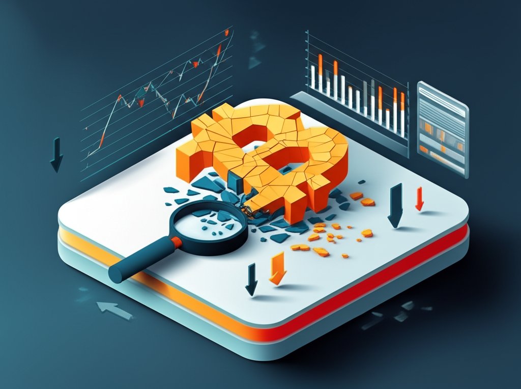 Visual guide explaining BTC Bitcoin liquidations at a glance.