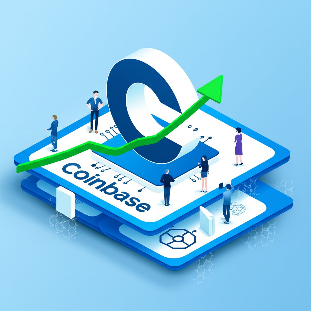 Coinbase (COIN) stock chart displaying market data.