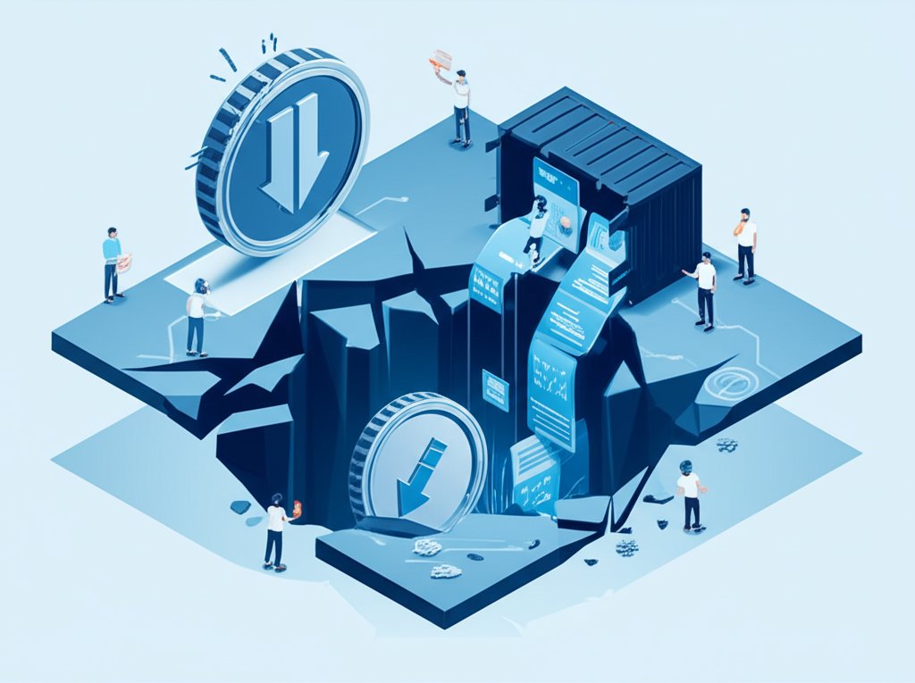 Analyzing recent crypto market plunge with charts, showing price drops and market volatility.