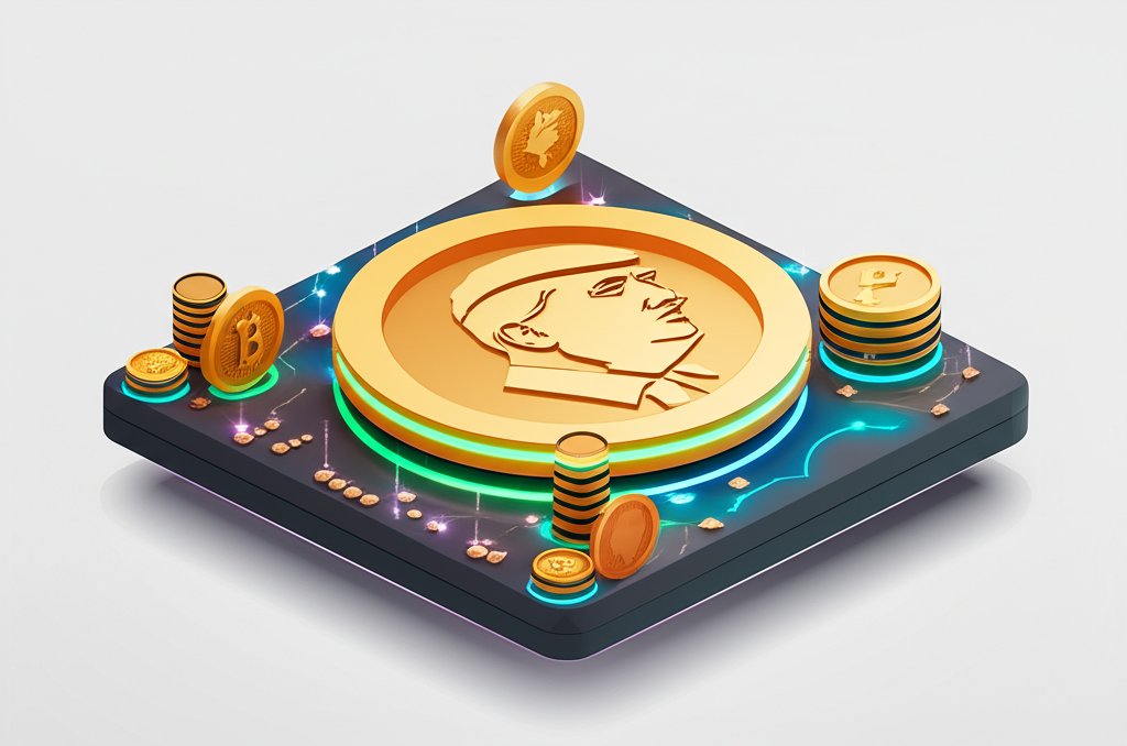 Donald Trump's personal crypto assets, digital currencies, and blockchain ventures.