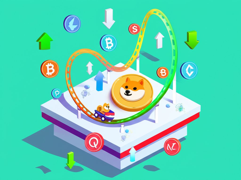 Dogecoin chart with price predictions for its potentially wild ride.