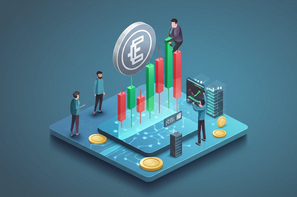 INC Crypto coin with market data, analyzing its current market status.