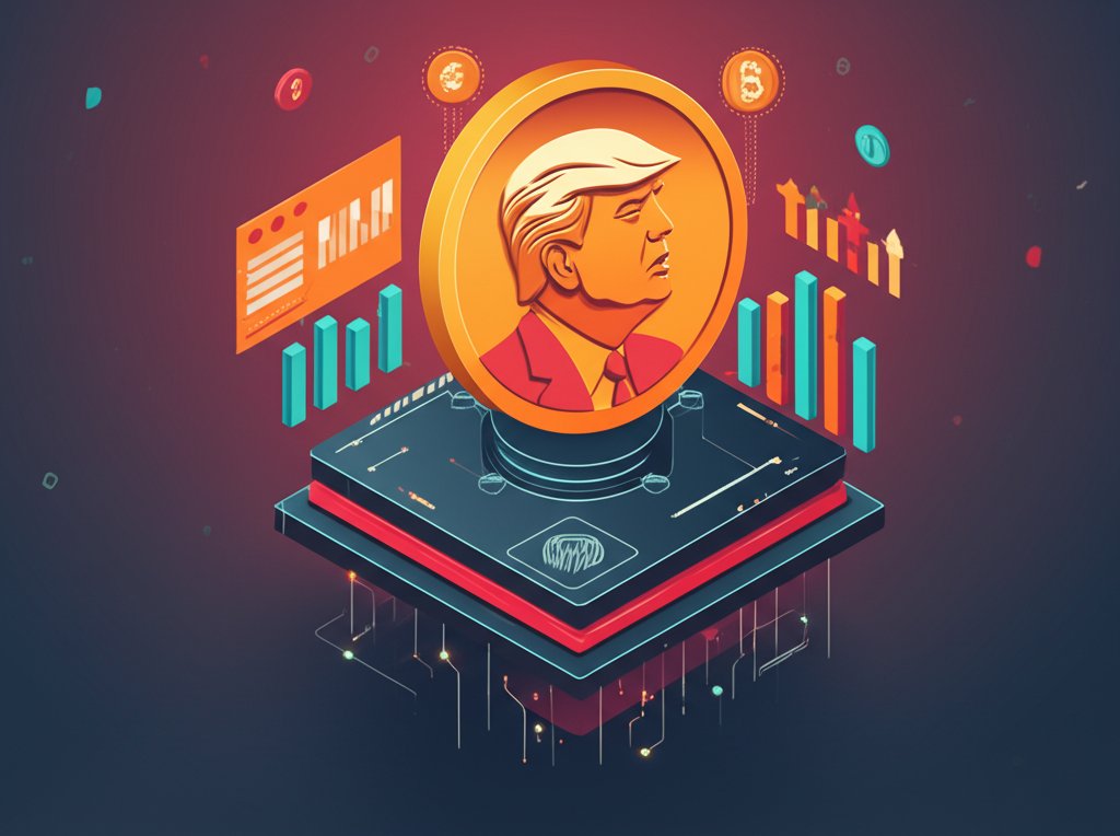 Official Trump crypto price volatility amid market downturn.