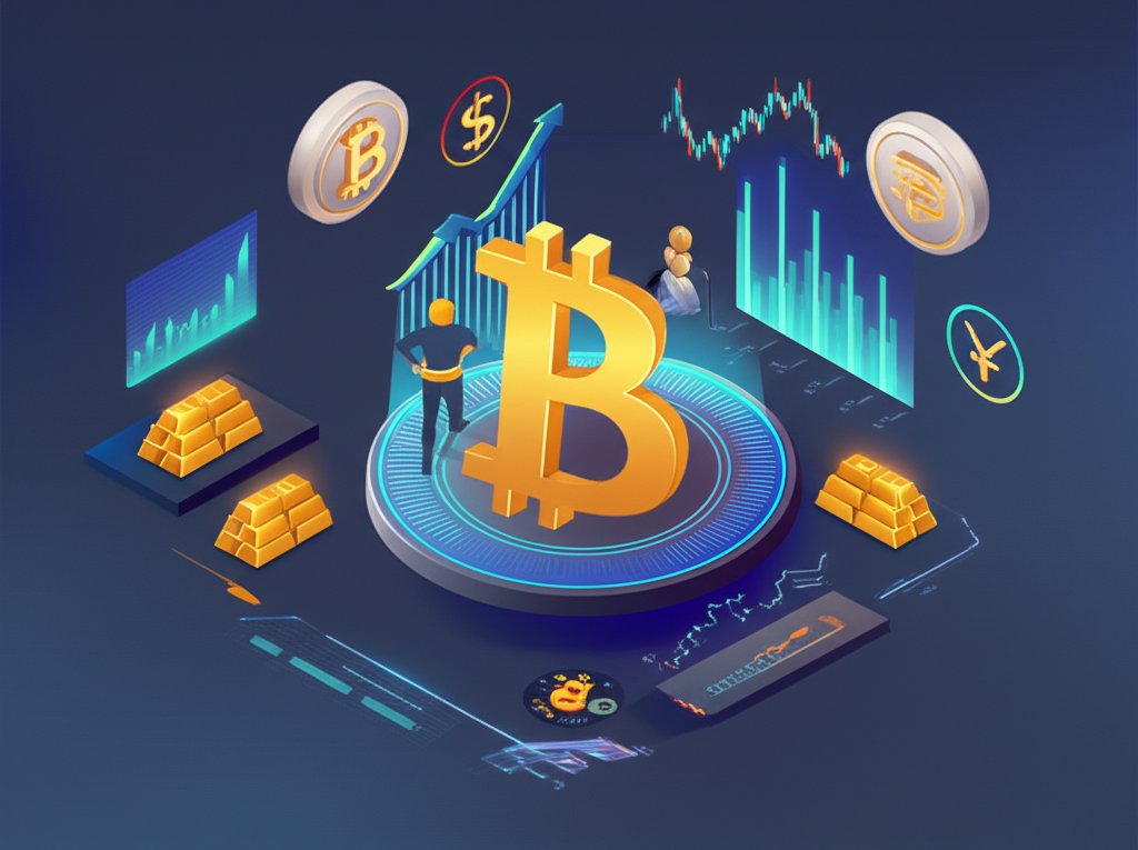 Donald Trump with Bitcoin, highlighting his elite investor status in crypto.