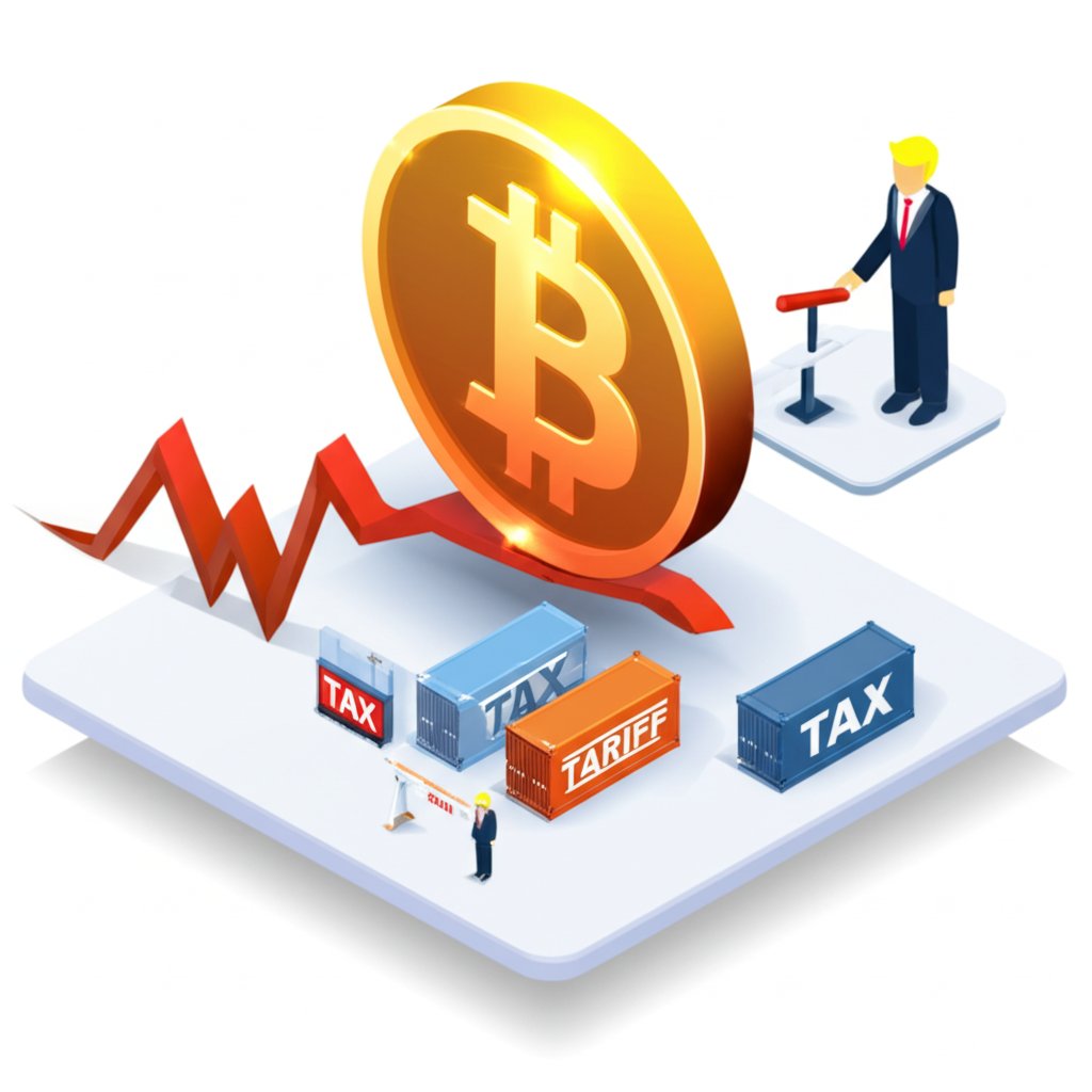 Trump's tariff threat causes Bitcoin market volatility.