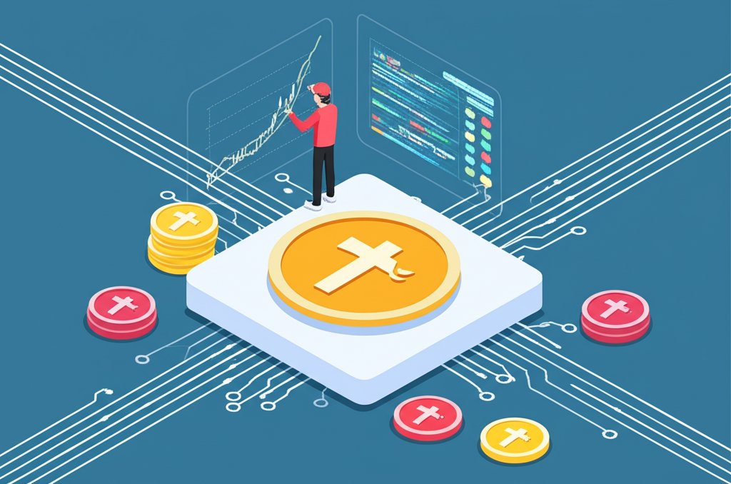 Donald Trump themed cryptocurrency coin.