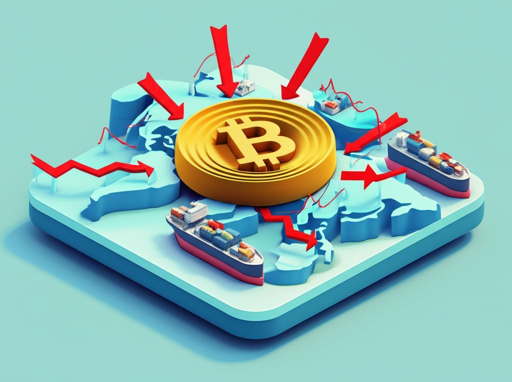 Global trade tariffs create ripple effects, rattling cryptocurrency markets.