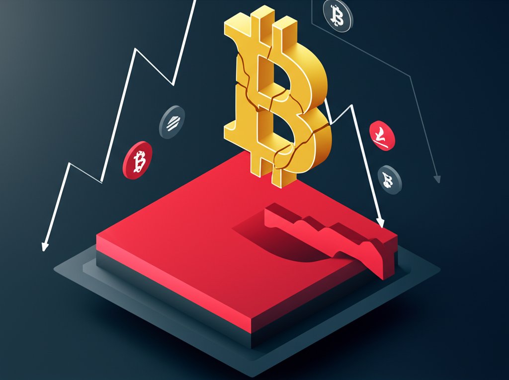 Bitcoin dropping due to Trump's looming China tariffs.